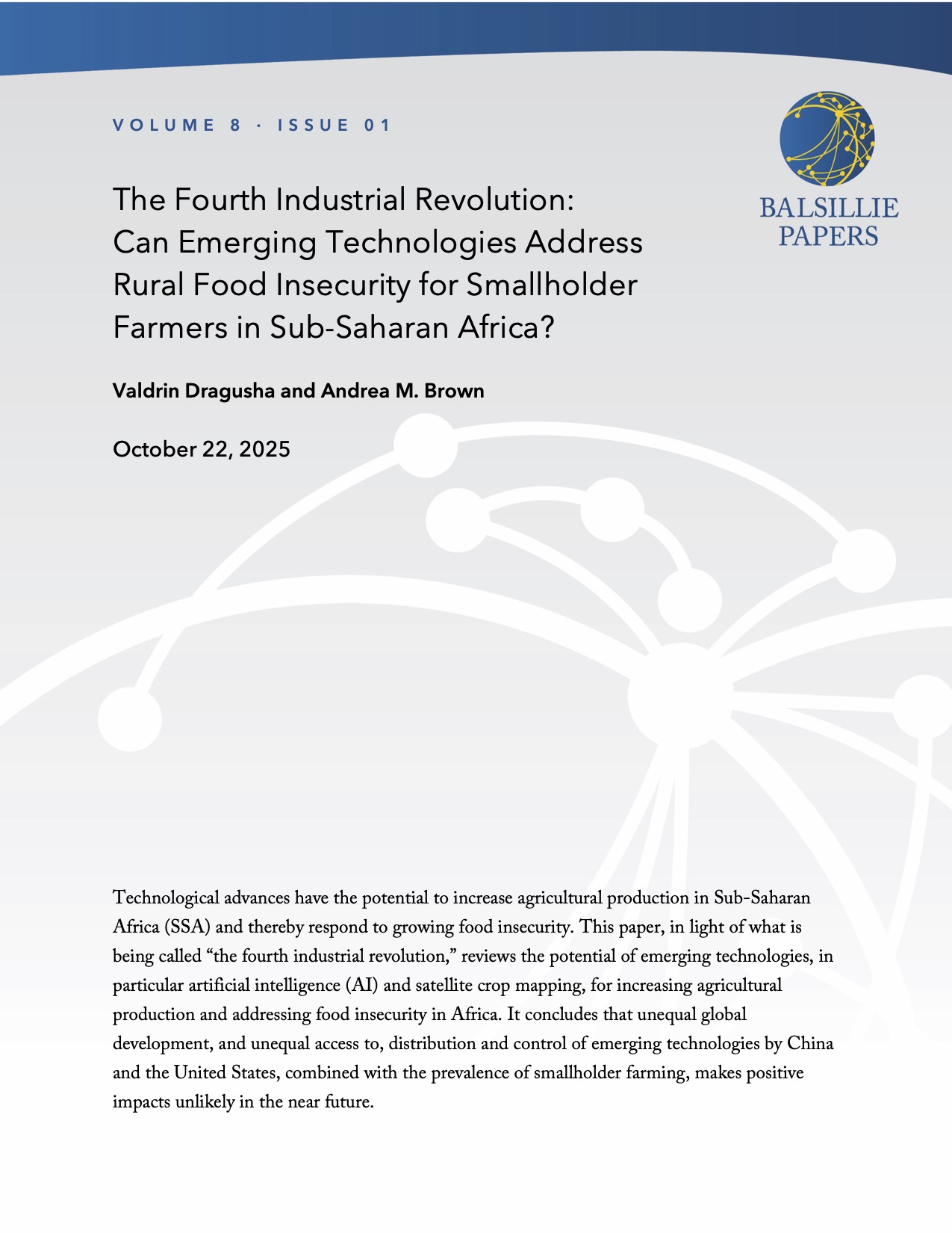 Balsillie Paper - Dragusha Brown COVER