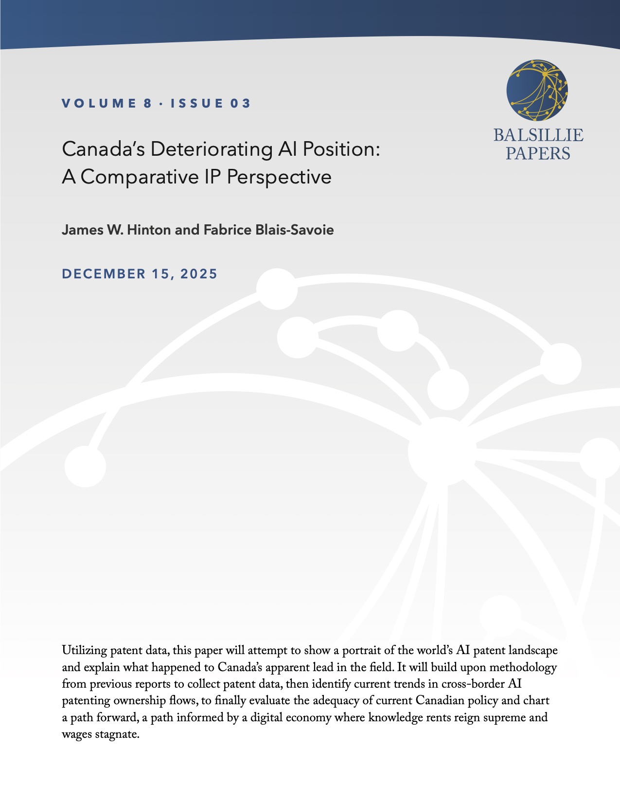 Balsillie Paper - Hinton and Blais-Savoie 8.3 COVER